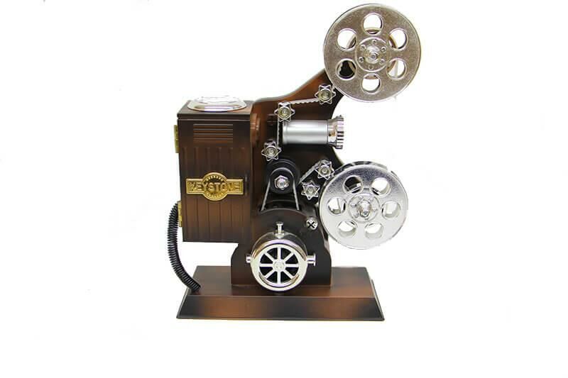 Film Makinesi Müzikli Müzik Kutusu Dekoratif Ev Ofis Hediyelik