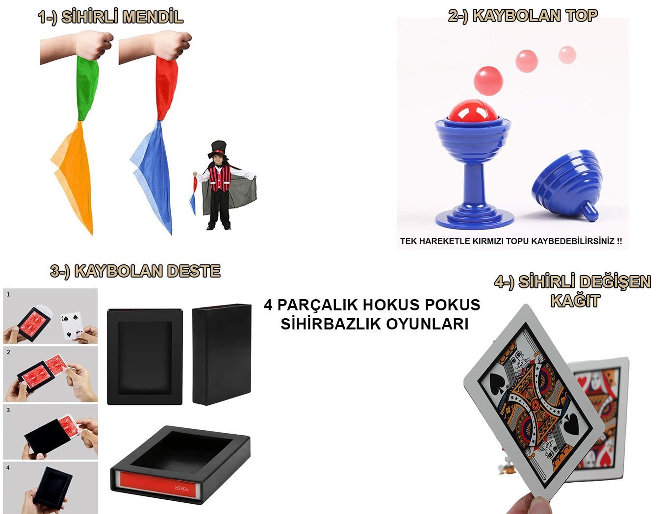 Sihirbazlık Seti – Hokus Pokus Sihirli Numara Seti