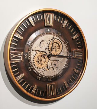 Özel Tasarım Metal Çarklı Duvar Saati