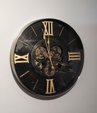 Özel Tasarım Metal Çarklı Duvar Saati