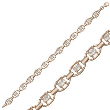 925 Ayar Gümüş Rose Oval Su Yolu Bileklik