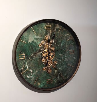 Özel Tasarım Metal Çarklı Duvar Saat