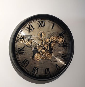 Özel Tasarım Metal Çarklı Duvar Saati