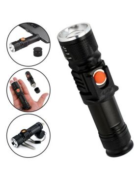 P50 LED ŞARJLI MIKNATISLI USB EL FENERİ