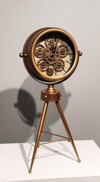 Özel Tasarım Metal  Çarklı Masa Saati