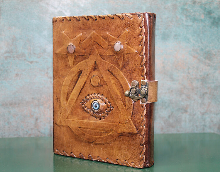 Taşlı Deri Defter