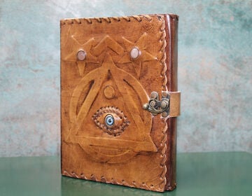 Taşlı Deri Defter