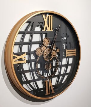 Özel Tasarım Metal Çarklı Duvar Saati