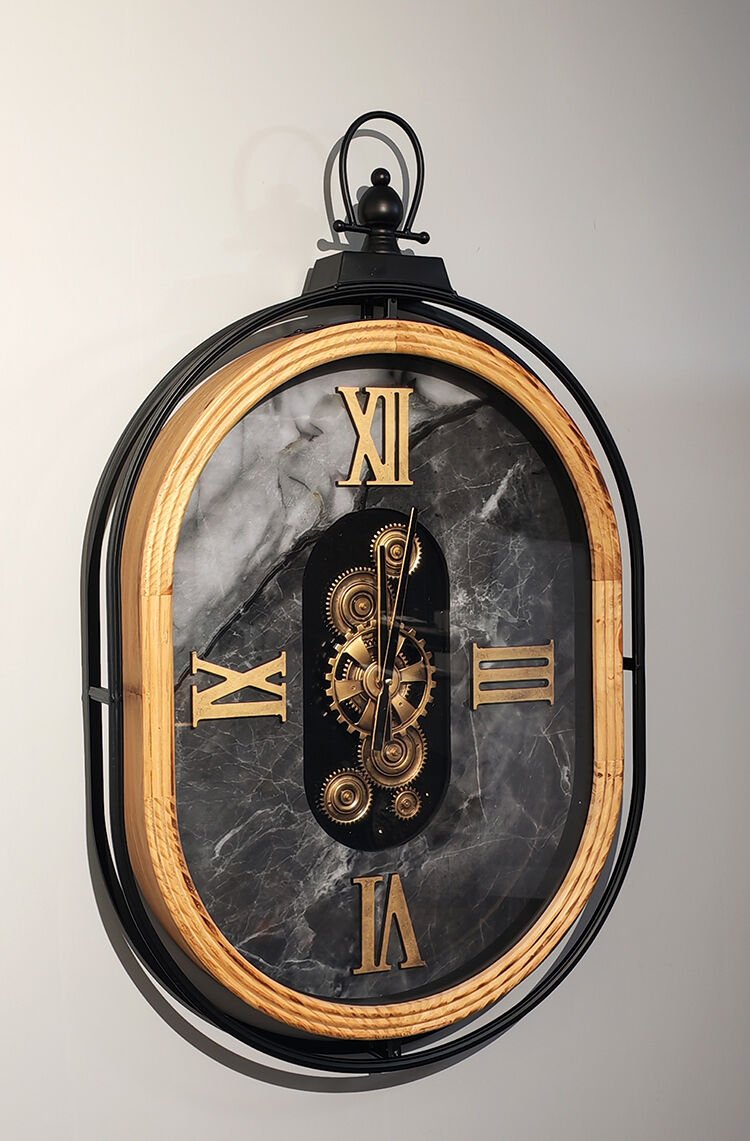 Özel Tasarım Metal Çarklı Duvar Saati