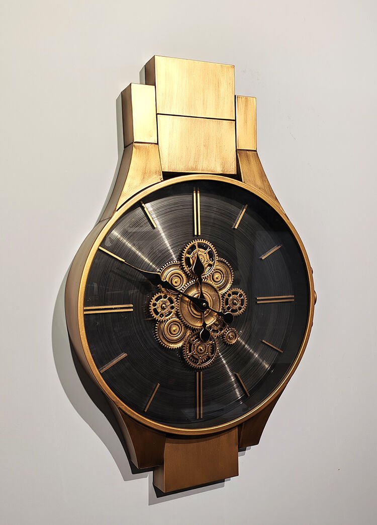 Özel Tasarım Metal Çarklı Duvar Saati