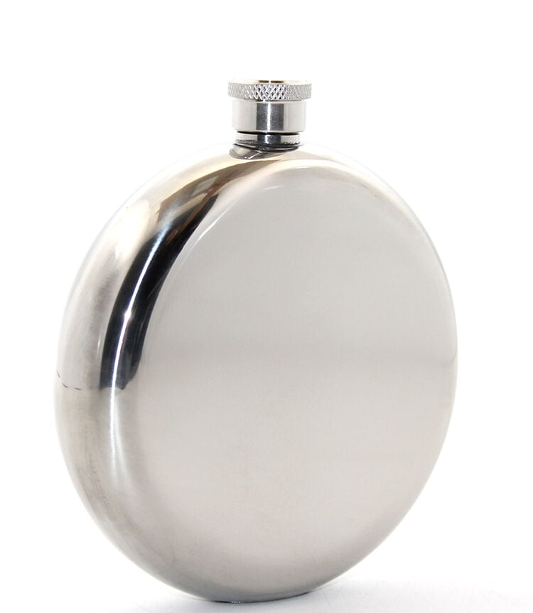 Paslanmaz Çelik Yuvarlak 8 Oz Tekli Matara