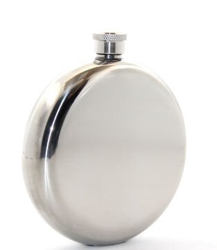 Paslanmaz Çelik Yuvarlak 8 Oz Tekli Matara