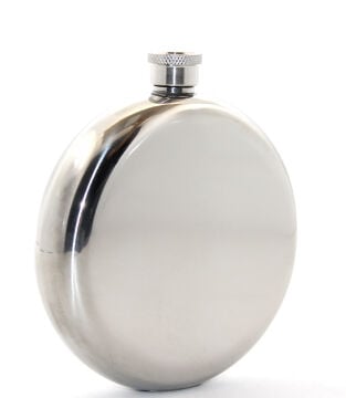 Paslanmaz Çelik Yuvarlak 8 Oz Tekli Matara