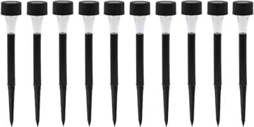 Güneş Enerjili Bahçe Lambası Plastik Saplama 10lu Set