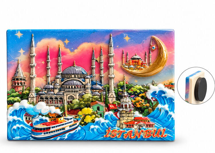 İstanbul Temalı Polyester Magnet
