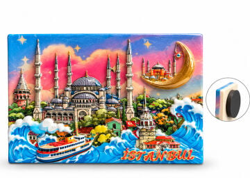 İstanbul Temalı Polyester Magnet