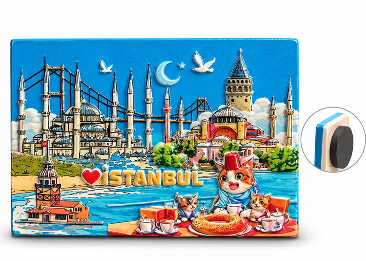 İstanbul Temalı Polyester Magnet