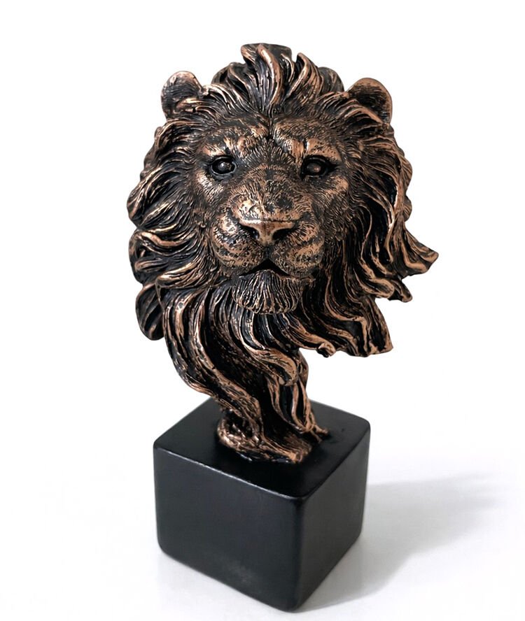 Polyester Aslan Büstü