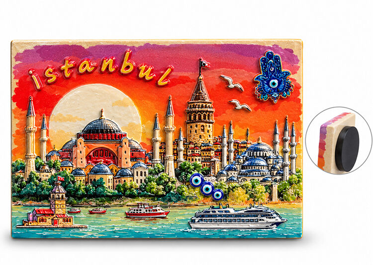 İstanbul Temalı Polyester Magnet