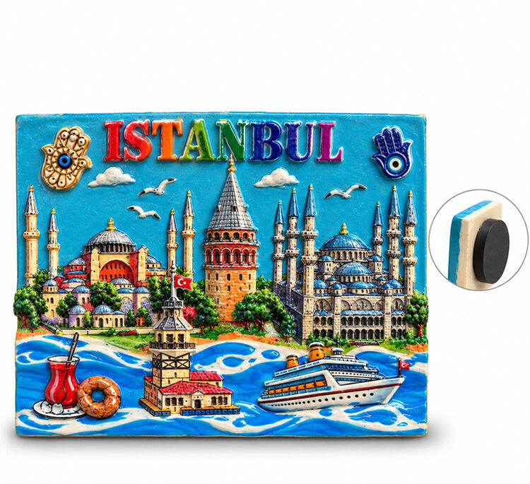 İstanbul Temalı Polyester Magnet