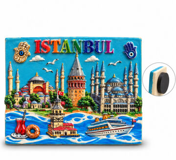İstanbul Temalı Polyester Magnet