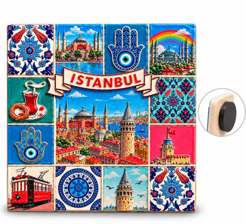 İstanbul Temalı Polyester Magnet