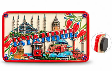 İstanbul Temalı Polyester Magnet