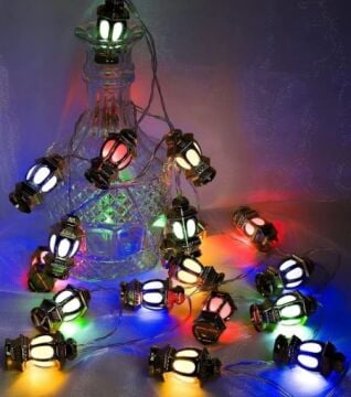 20'li Kandil Feneri Led Işık RGB Işık Pilli