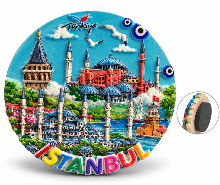 İstanbul Temalı Polyester Magnet