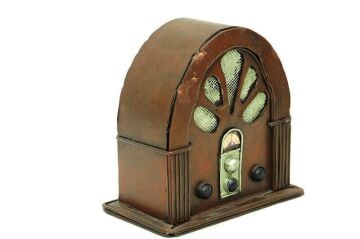 Radyo Kumbara Vintage El Yapımı Dekoratif Hediyelik