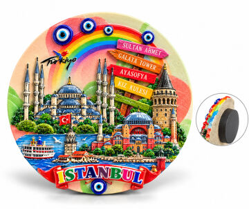 İstanbul Temalı Polyester Magnet