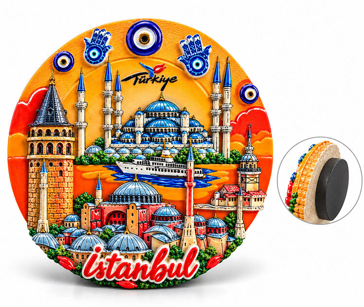 İstanbul Temalı Polyester Magnet