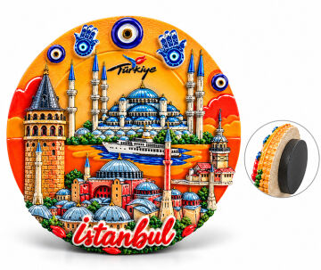 İstanbul Temalı Polyester Magnet