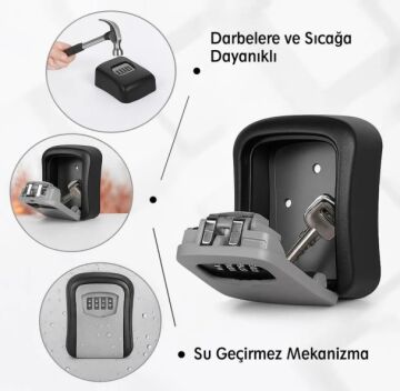 Şifreli Anahtar ve Eşya Saklama Güvenlik Kasası