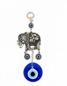 Nazar Boncuğu Tekli Fil Askılık