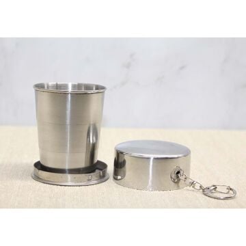 Katlanabilir Tekli Paslanmaz Çelik Shot Bardak