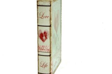 Kutu Kitap Aynalı Valentine Dekoratif Hediyelik
