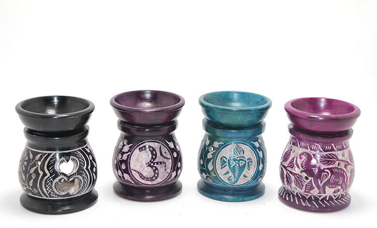 Obsidian Taşı Buhurdanlık