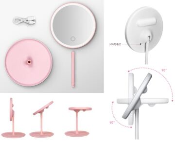 Led Işıklı Dokunmatik Makyaj Aynası 3 Kademeli Işık Ayarlı