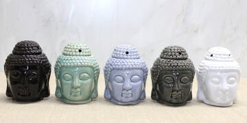 Seramik Buda Büstü Buhurdanlık