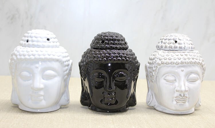 Seramik Buda Büstü Buhurdanlık