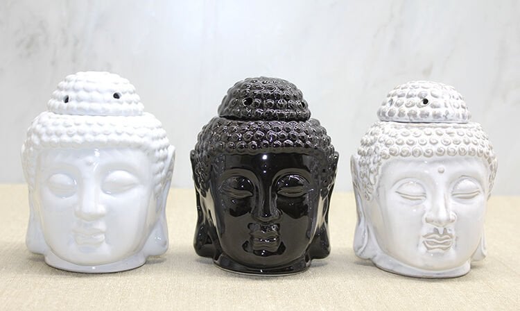 Seramik Buda Büstü Buhurdanlık