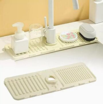 Mutfak Banyo Lavabo Kenarı Silikon Mat Gri