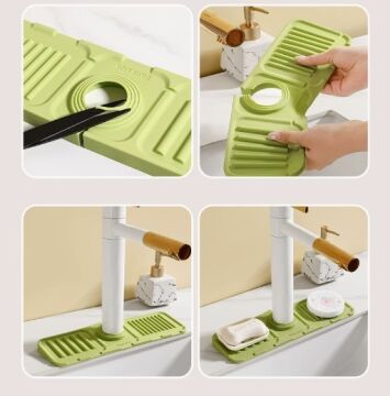 Mutfak Banyo Lavabo Kenarı Silikon Mat Gri