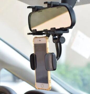 Araba Dikiz Aynasına Takılan Telefon Tutucu