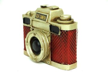 Dekoratif Metal Fotoğraf Makinesi Obje Biblo Vintage Hediyelik