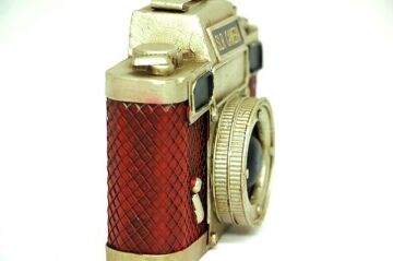 Dekoratif Metal Fotoğraf Makinesi Obje Biblo Vintage Hediyelik
