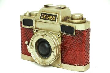 Dekoratif Metal Fotoğraf Makinesi Obje Biblo Vintage Hediyelik