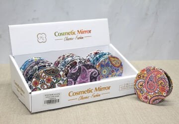 Taşlı El Aynası Yuvarlak İnce