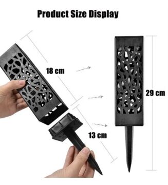 Dekoratif Solar Güneş Enerjili Bahçe Aydınlatması Yürüyüş Yolu Seti ( 6 Adet )